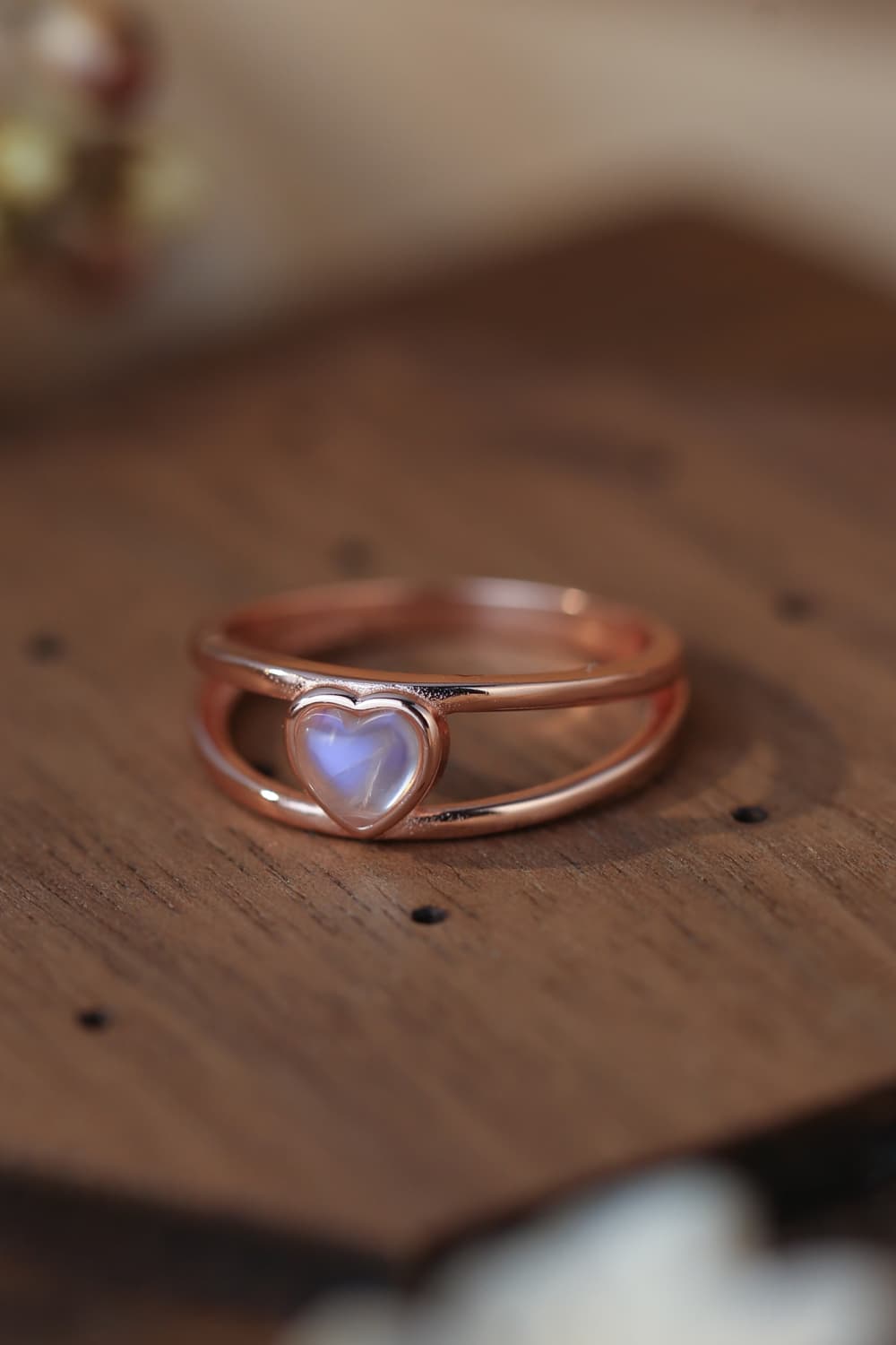 Aurora Heart Moonstone Ring