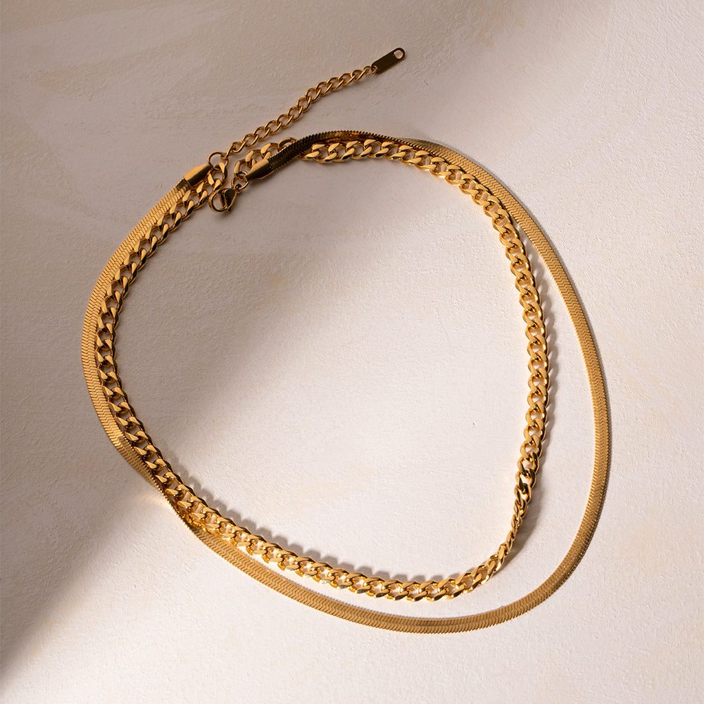 Celestial Love Double Layered Necklace