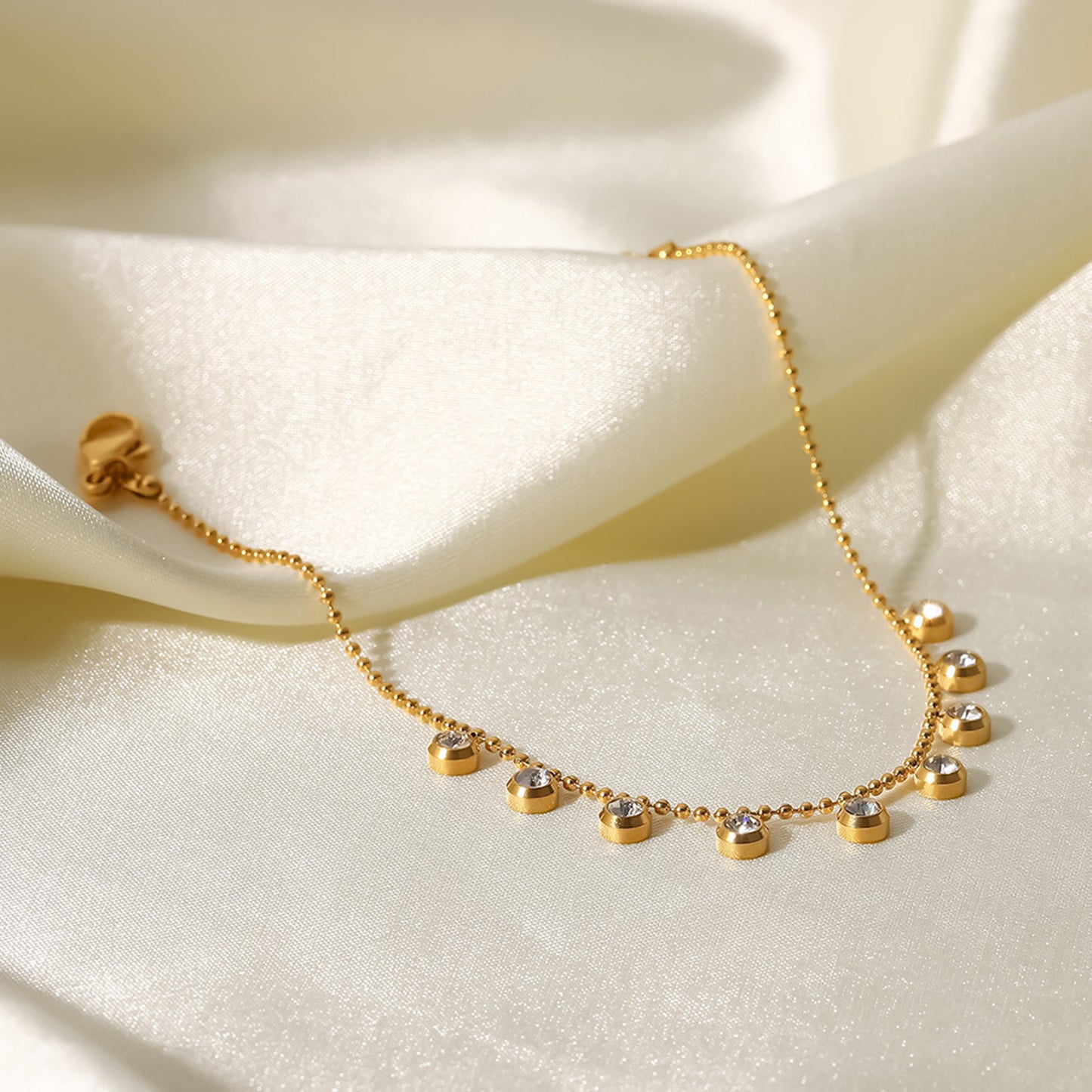 Gemmed Stackable Necklace