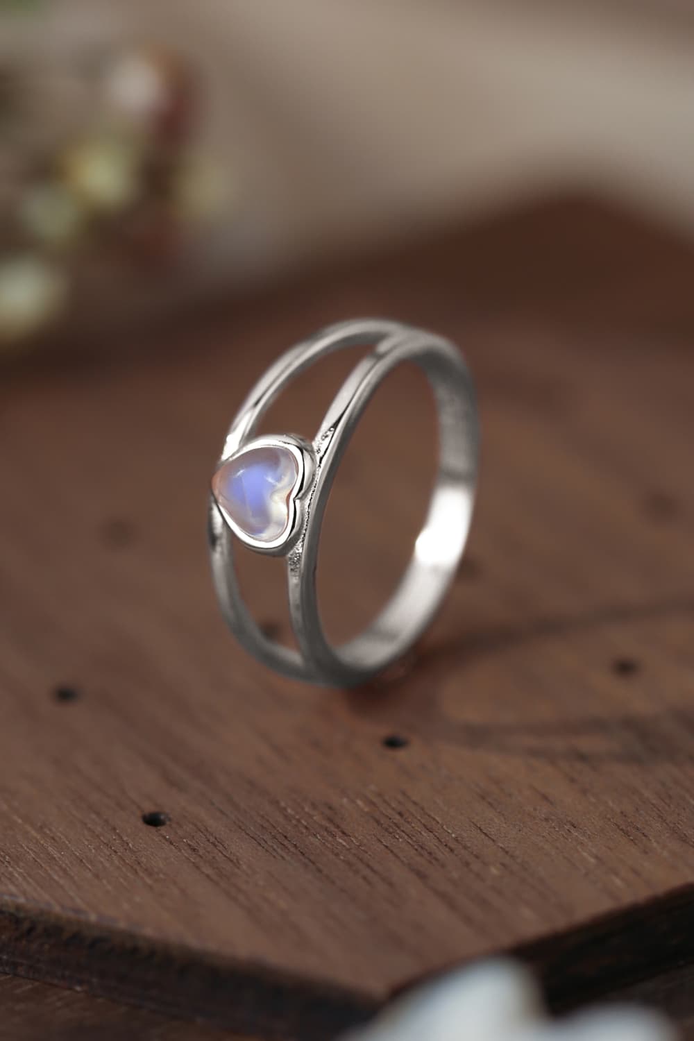 Aurora Heart Moonstone Ring