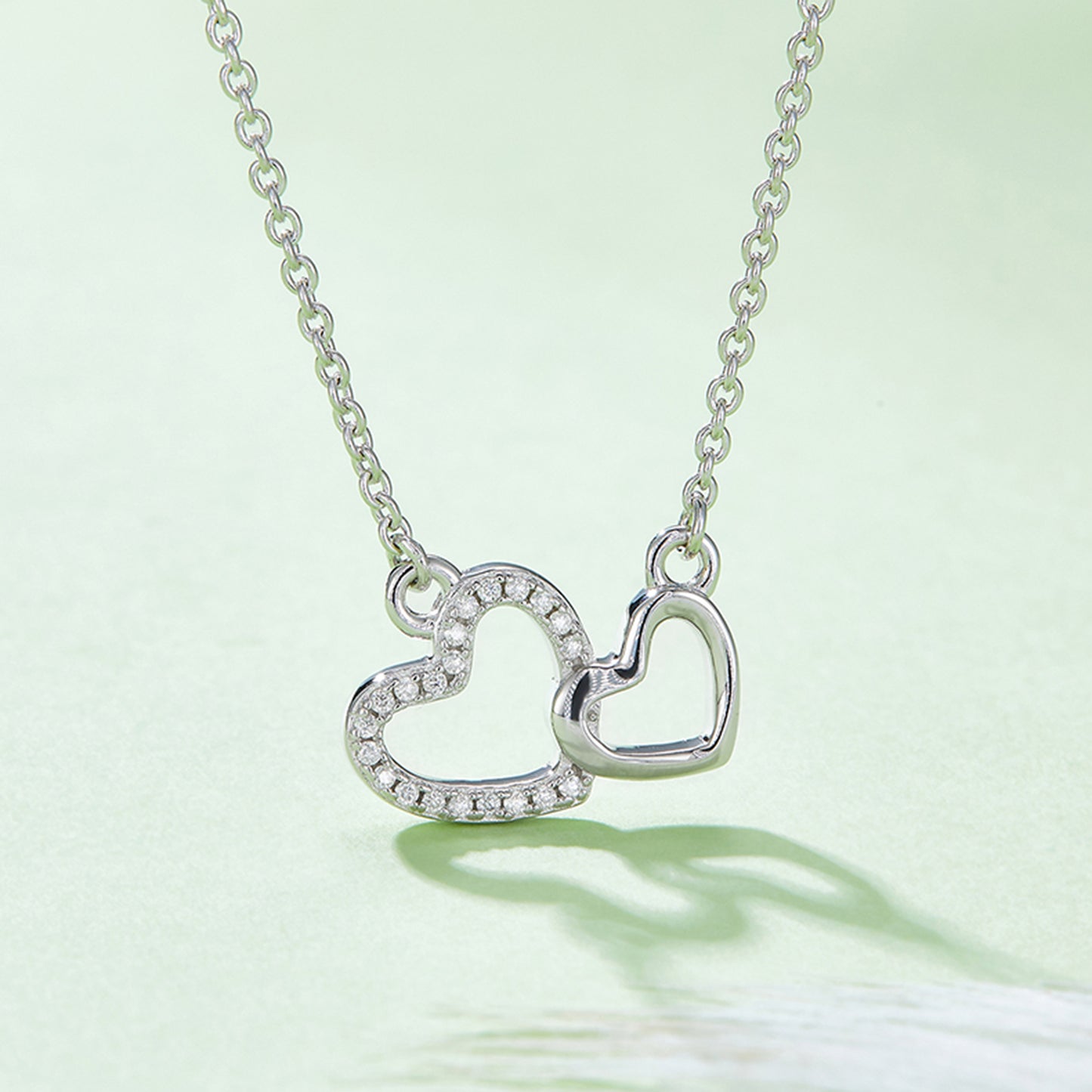 Hearts Entangled Diamond Necklace