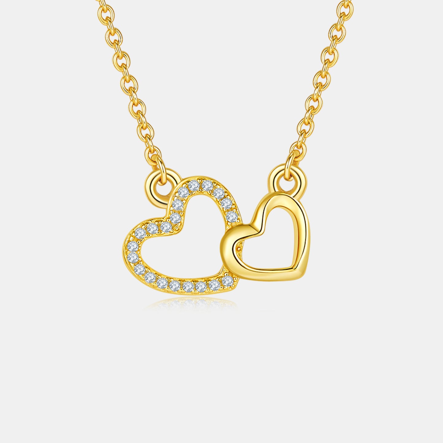Hearts Entangled Diamond Necklace