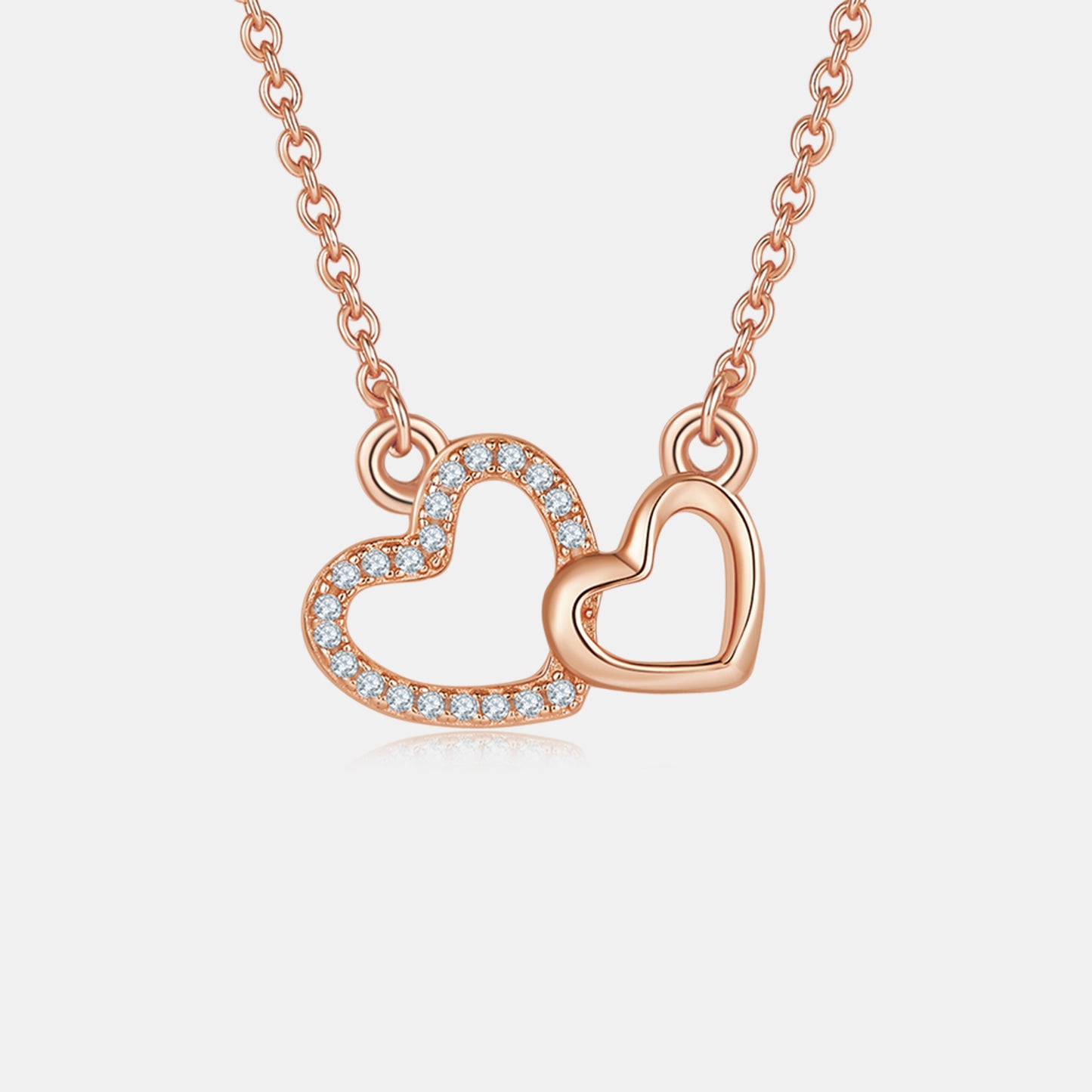 Hearts Entangled Diamond Necklace