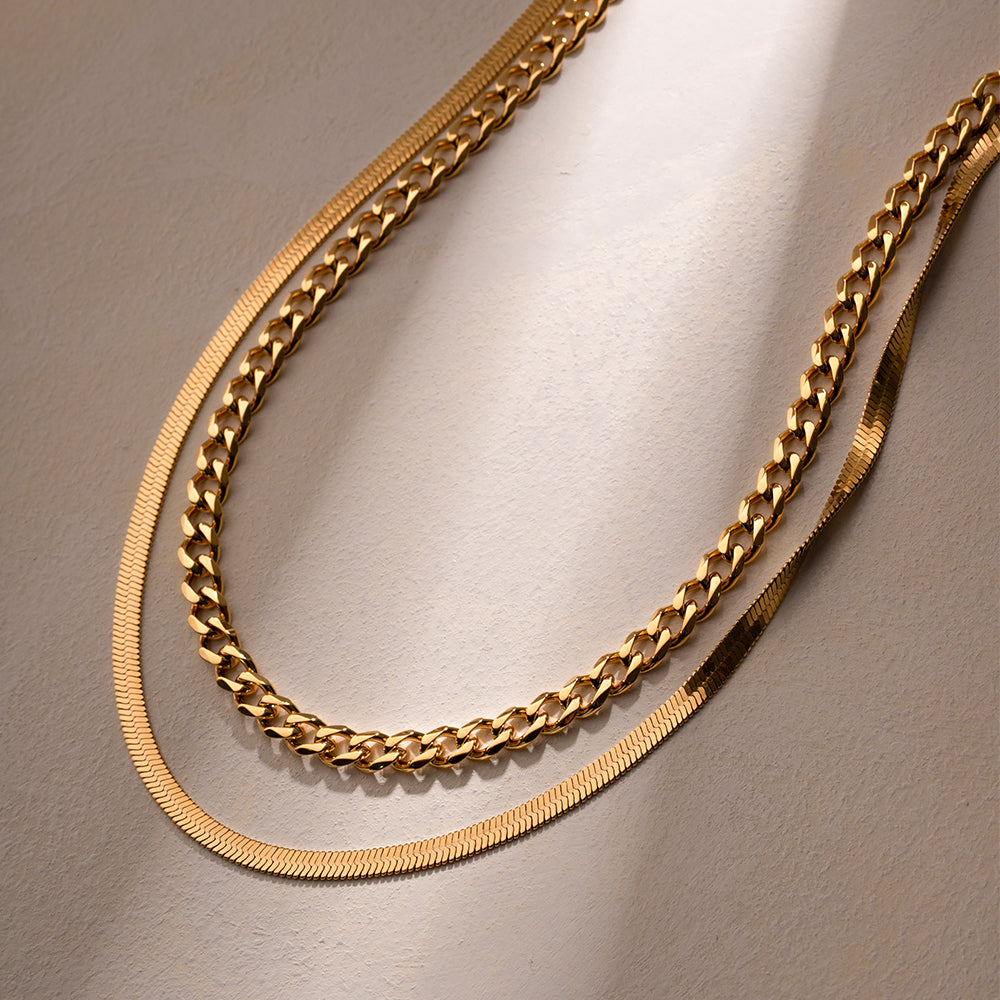 Celestial Love Double Layered Necklace