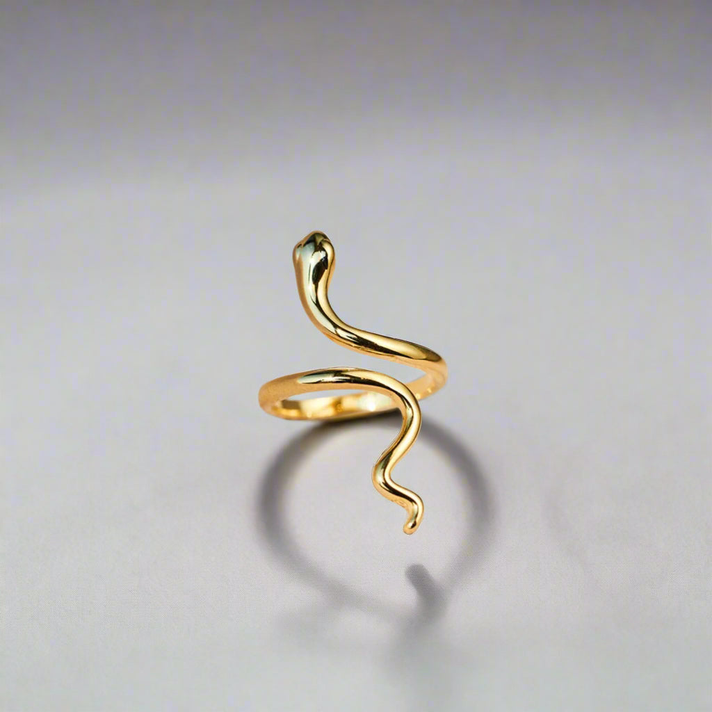 Serpent Gold-Plated Ring