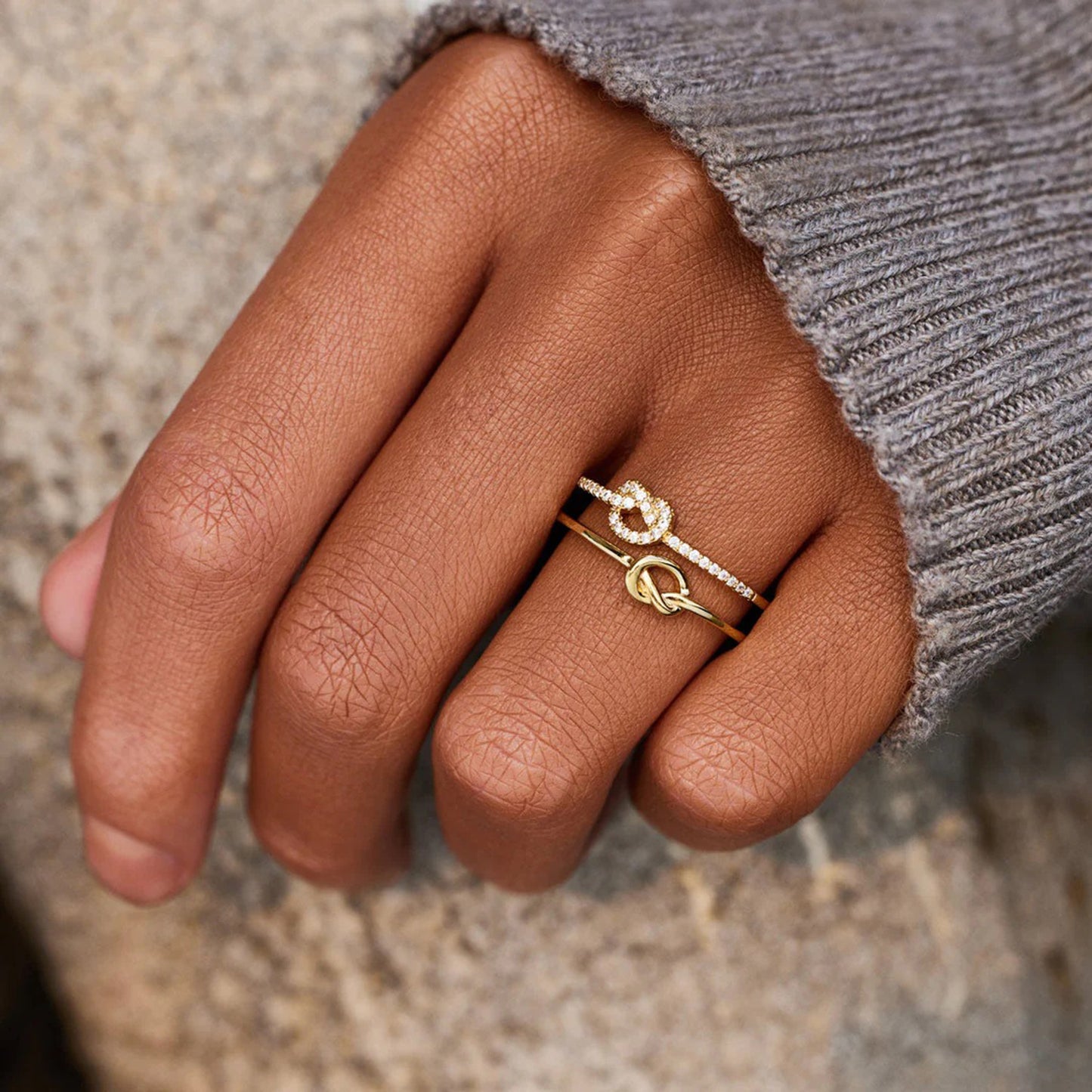 Gia's Knot Infinity Ring