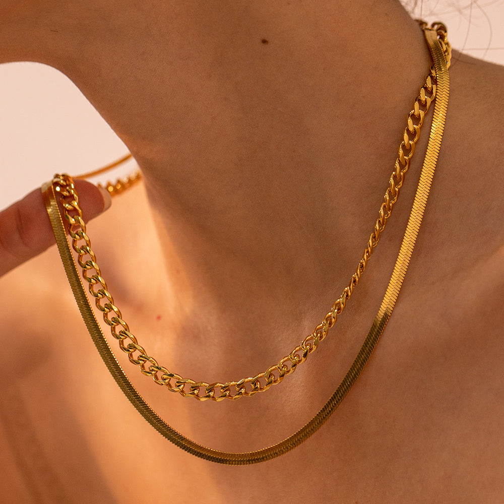 Celestial Love Double Layered Necklace