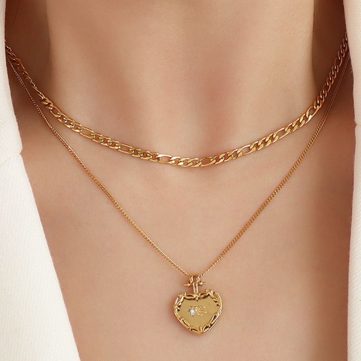 Cupid's Bow Double-Layered Necklace