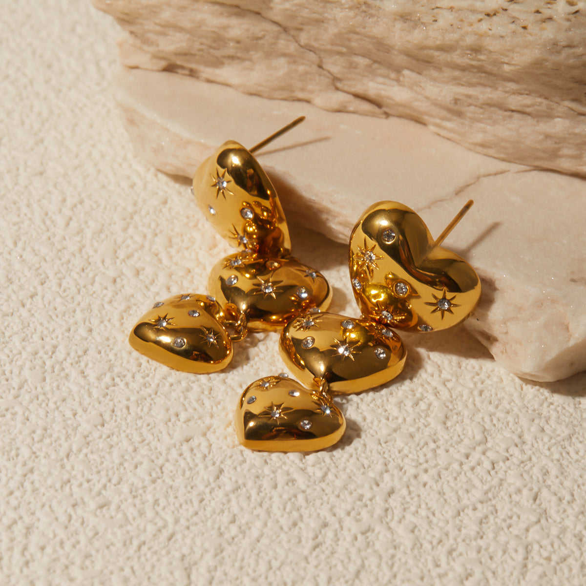 Stellar Heart Earrings