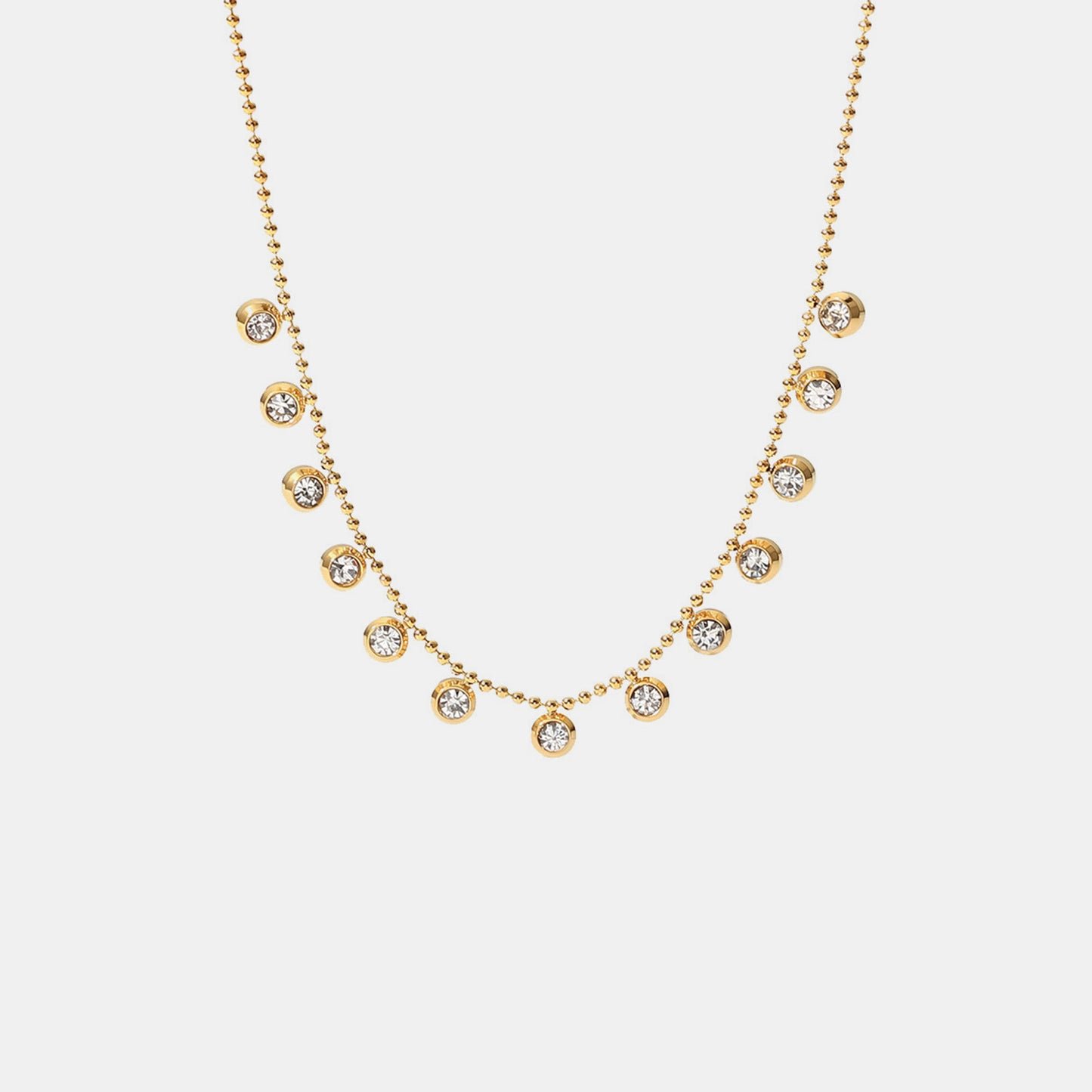 Gemmed Stackable Necklace