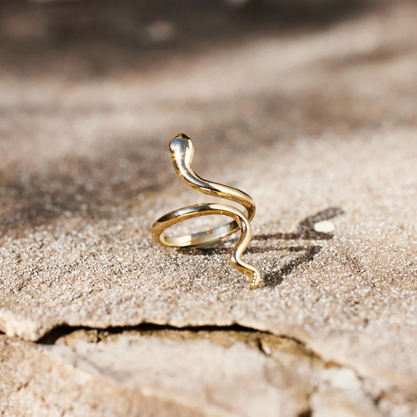 Serpent Gold-Plated Ring