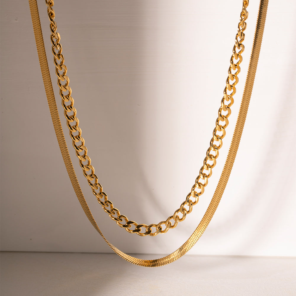 Celestial Love Double Layered Necklace