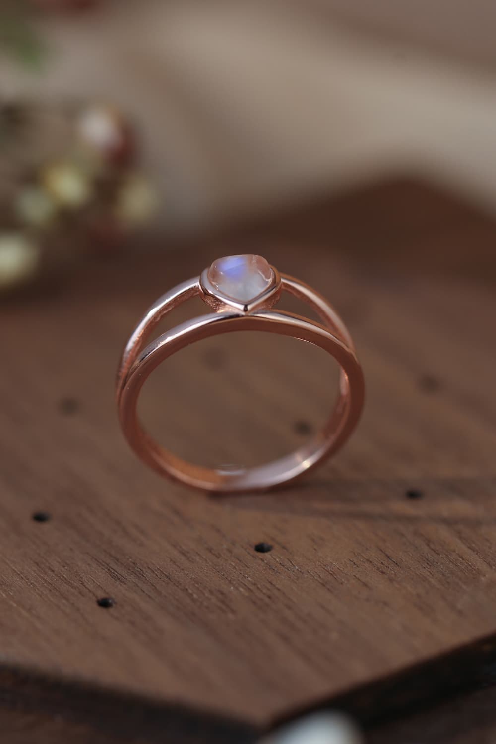 Aurora Heart Moonstone Ring