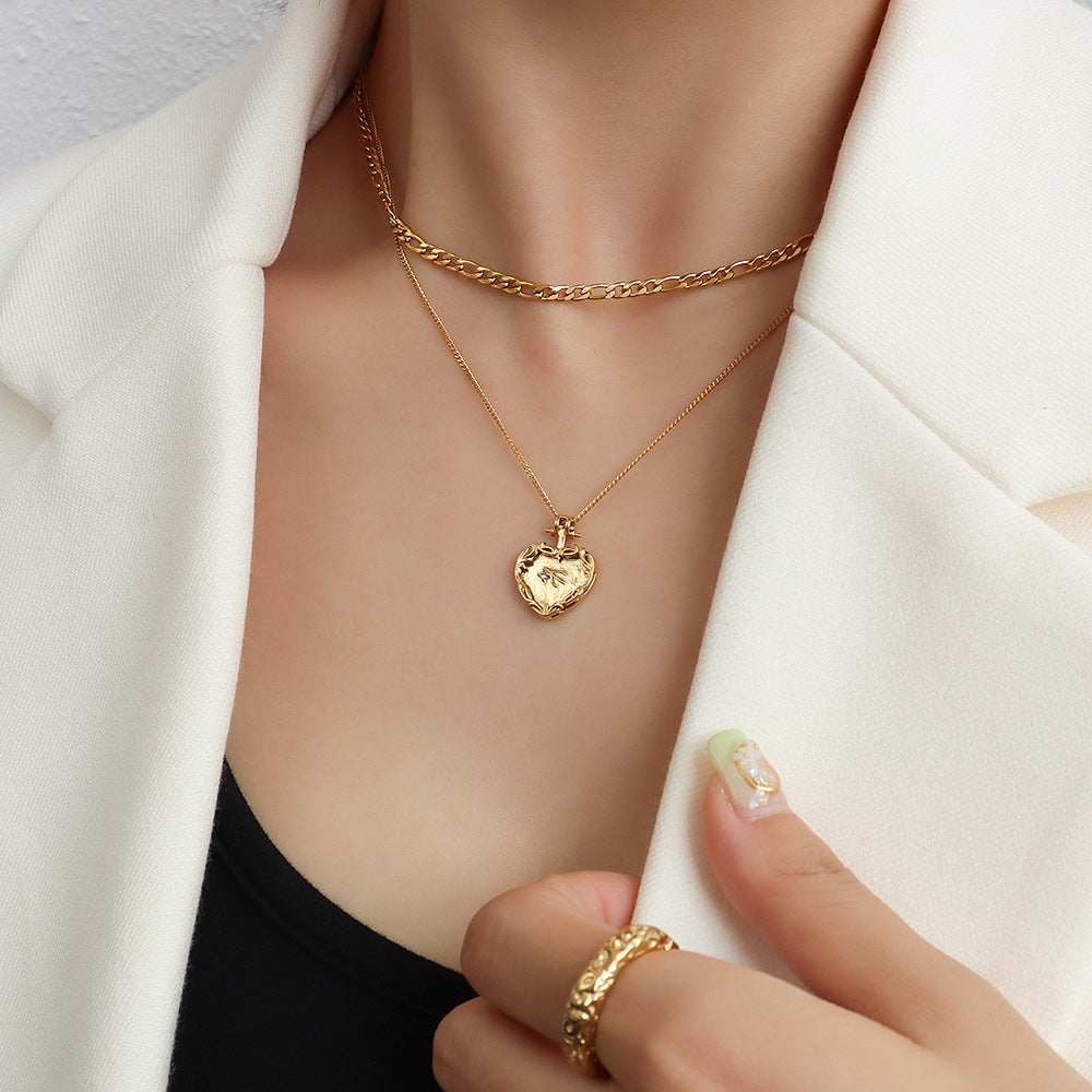 Cupid's Bow Double-Layered Necklace