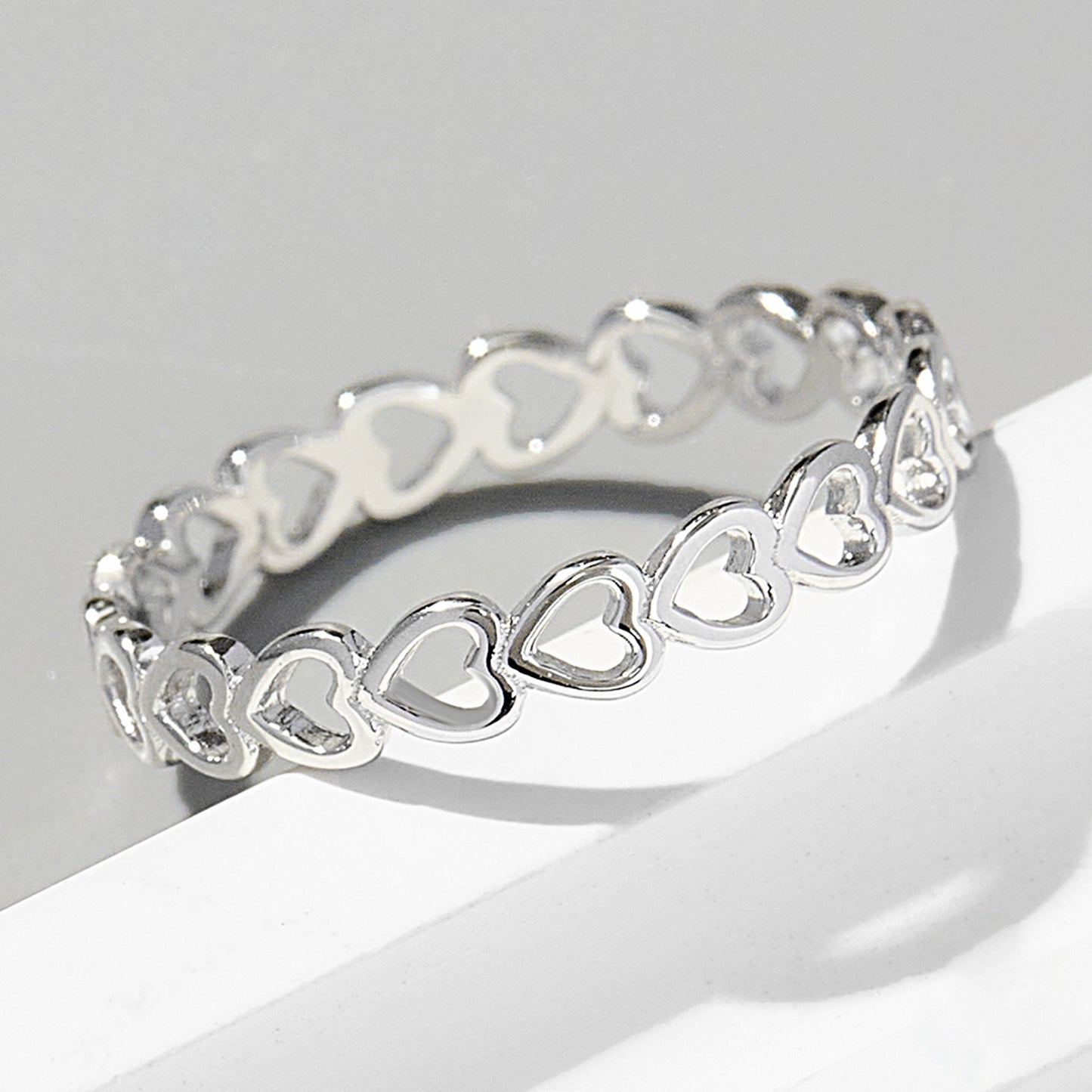Infinity Heart Link Ring