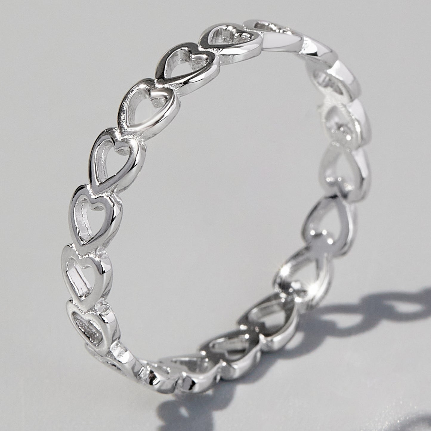 Infinity Heart Link Ring