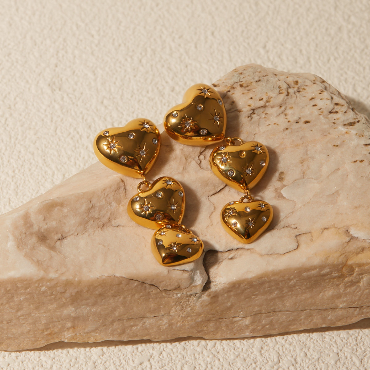 Stellar Heart Earrings