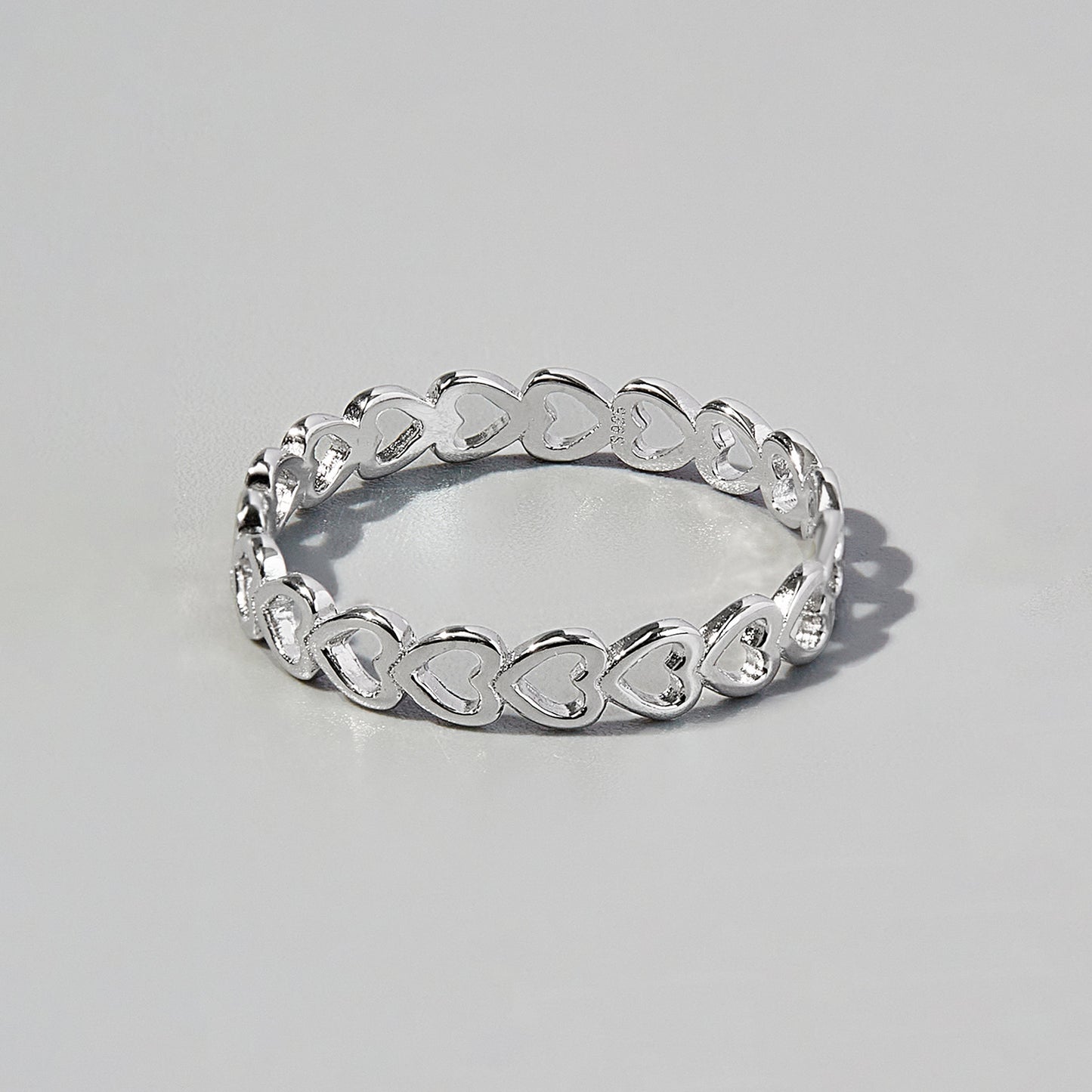 Infinity Heart Link Ring
