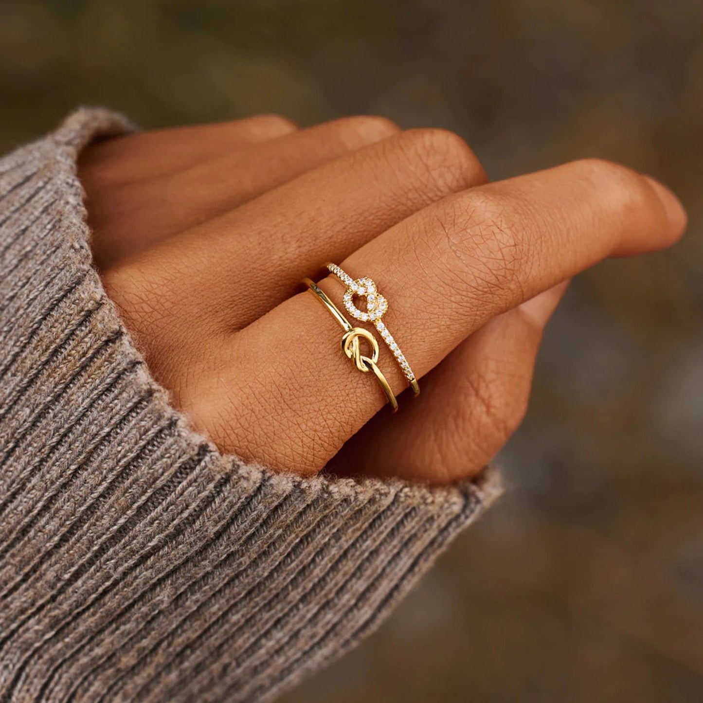 Gia's Knot Infinity Ring