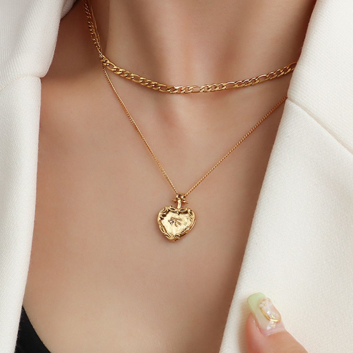 Cupid's Bow Double-Layered Necklace