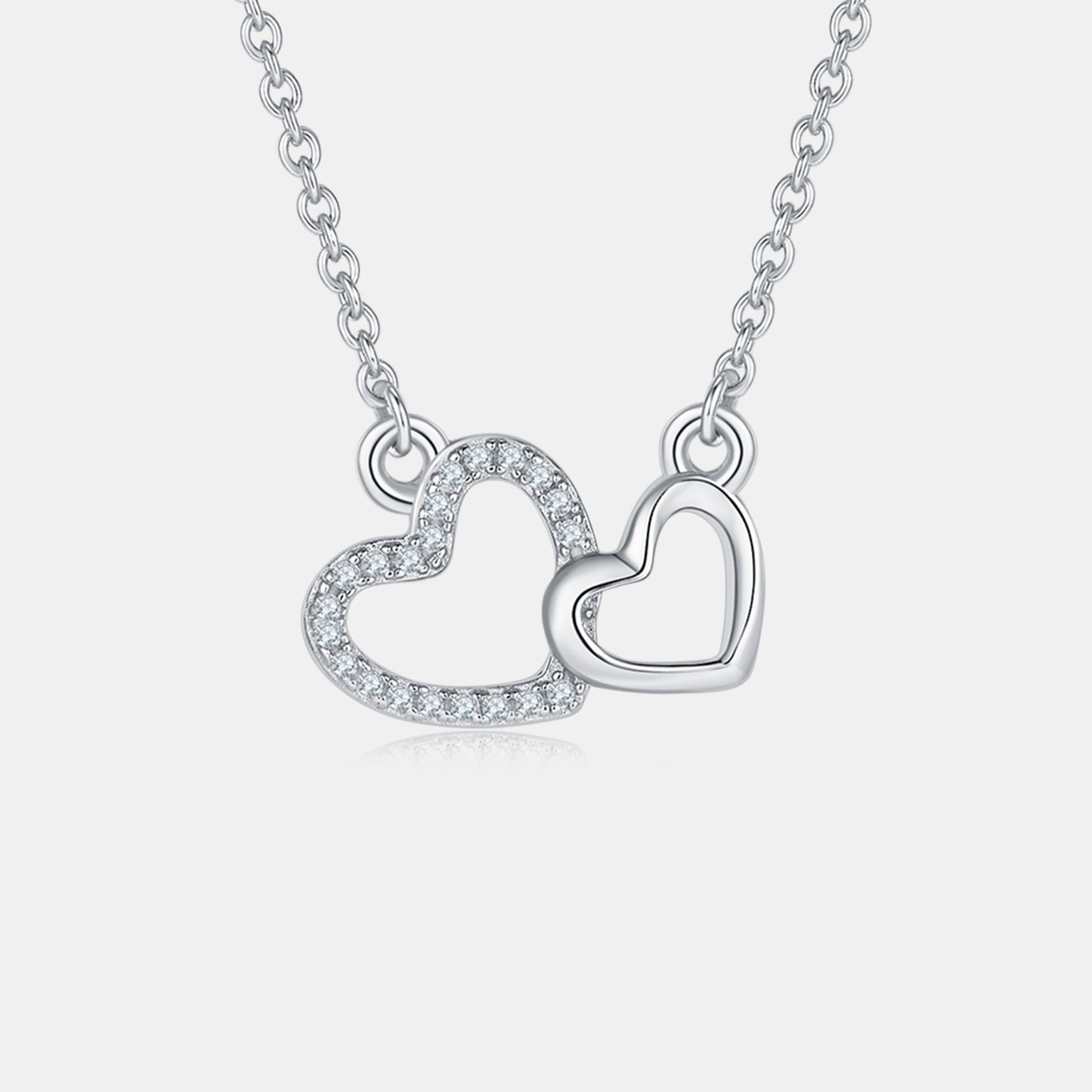 Hearts Entangled Diamond Necklace