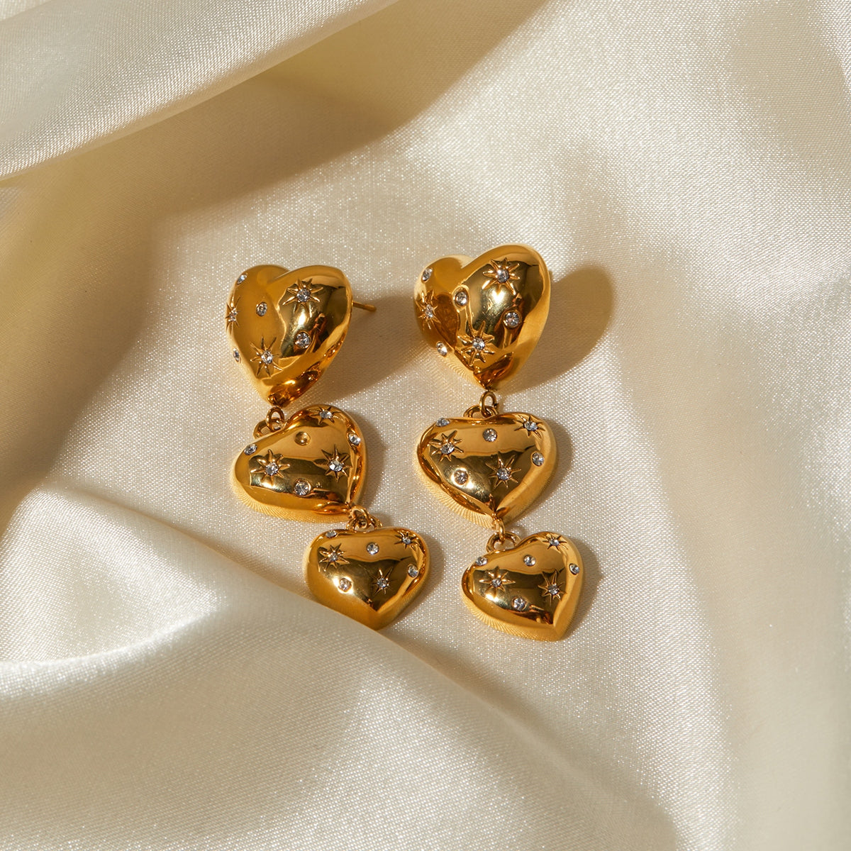 Stellar Heart Earrings
