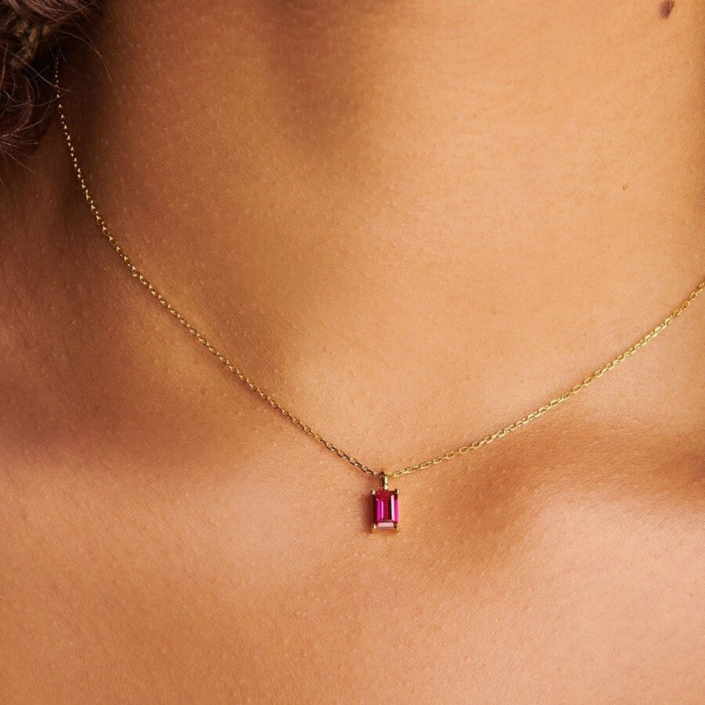 Birthstone Stackable Necklace