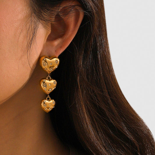 Stellar Heart Earrings