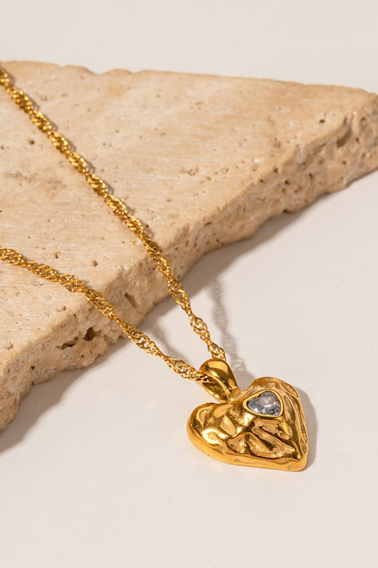 Beats For You Heart Pendant Necklace