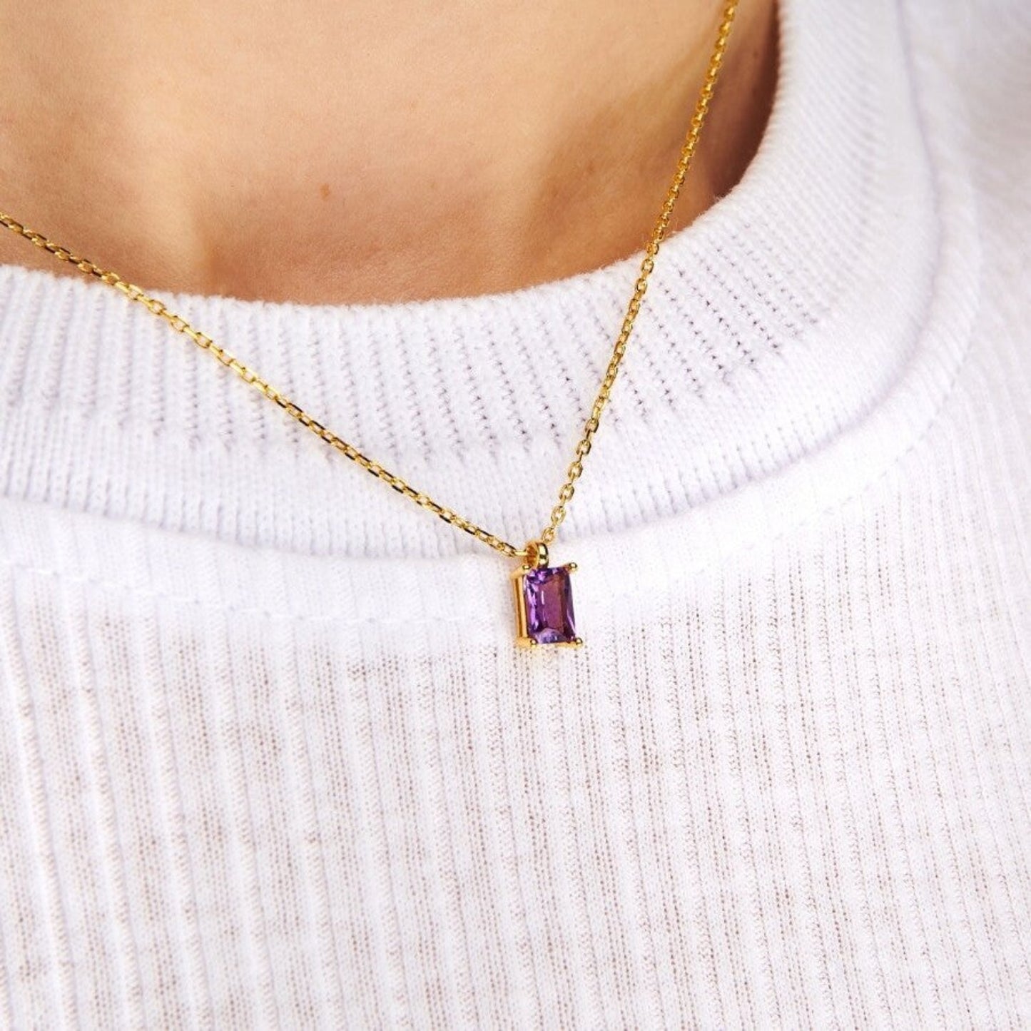 Birthstone Stackable Necklace