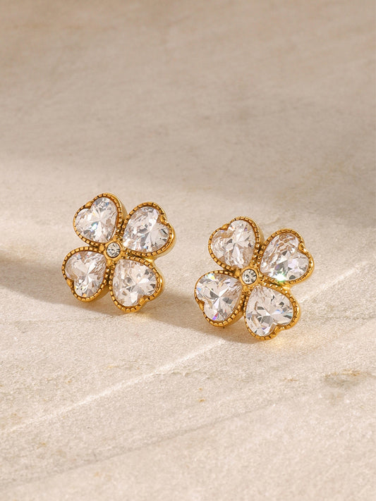 Fated Lucky Clover Earrings